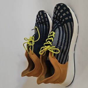 Saysh One Blue Brown Allyson Felix Running Shoes Sneakers Size 10.5